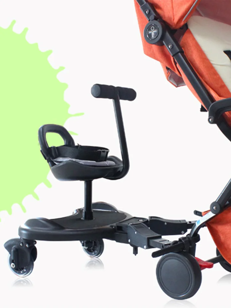 

2 In 1 Child Rider Adjustable Stroller Attachment Baby Stroller Auxiliary Pedal Twin Standing Skateboard Universal Accessories