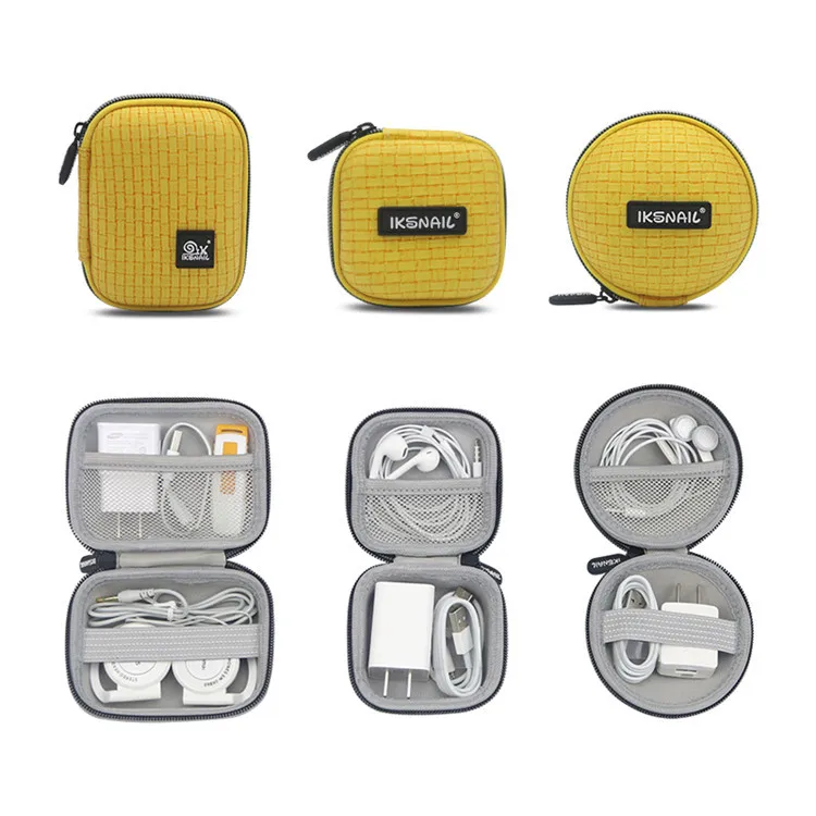 

Earphone Storage Box Charger U Disk Data Cable Storage Bag EVA Hard Shell Bag Digital Product Storage Case IKSNAIL for Airpods