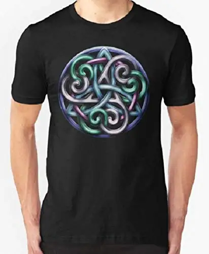 Celtic Triskele Knotwork футболка на заказ для мужчин и женщин унисекс мужская женская |