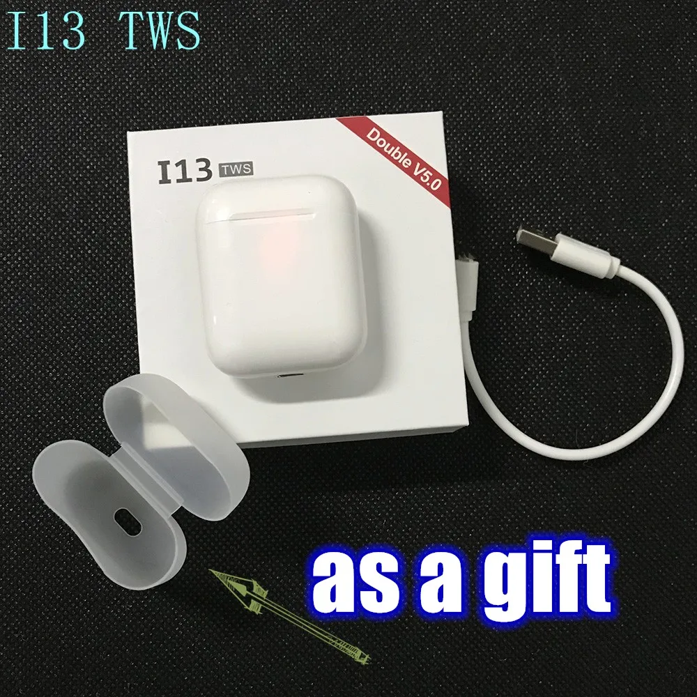 Горячая Распродажа i13 TWS беспроводные Bluetooth наушники гарнитура спортивные для