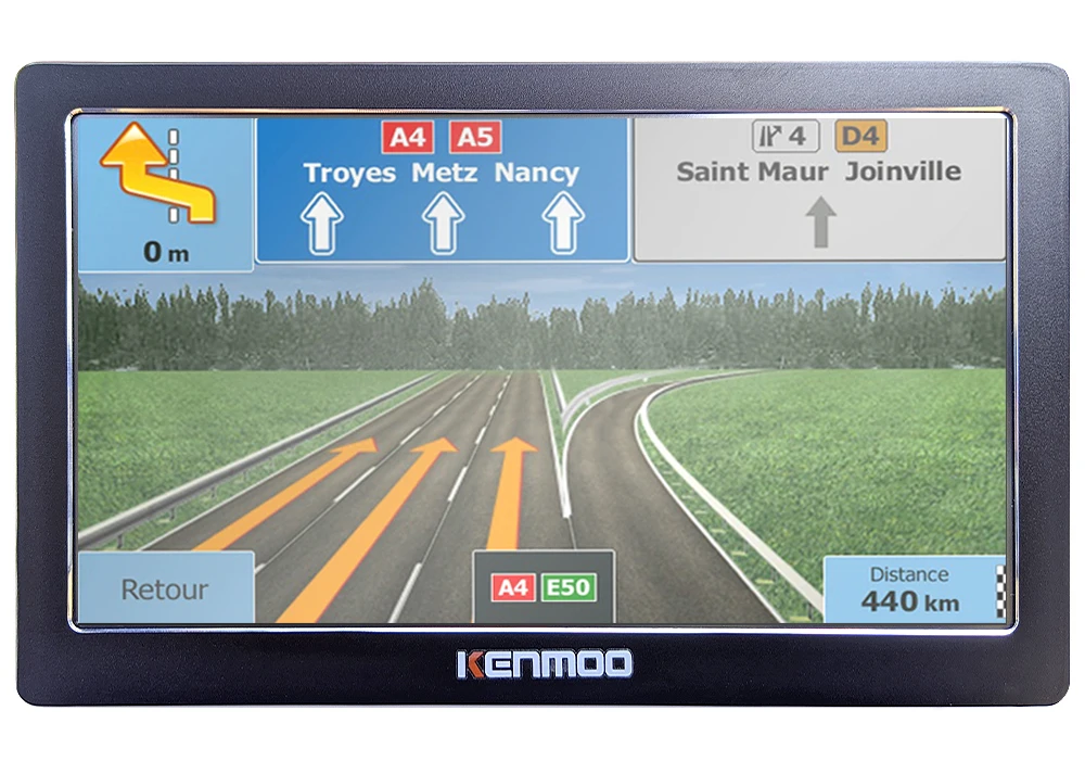 Портативный навигатор HD с GPS 7 дюймов 2021 карт для Европы России автомобиля