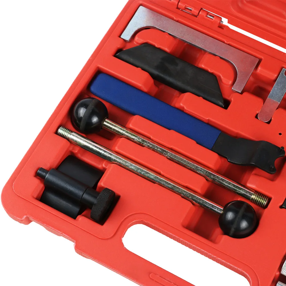 

14Pcs Car Timing Tool Set Auto Repair Hand Tools Kit Auto Parts Maintenance Engine Maintenance for Volkswagen Audi