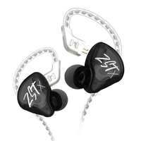 kz zst x hanging in ear earphone hybrid headset hifi bass noise cancelling sports dj earbuds for zsn zax zsx wired mike gamer pp