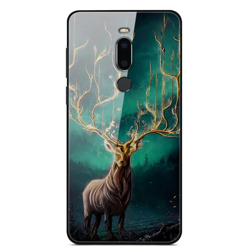 39 Чехол для Meizu M8, закаленное стекло, жесткая задняя крышка для Meizu M8 M 8, мягкий чехол для телефона, бампер для MeizuM8, защитный чехол 5,7 дюйма - Цвет: 39