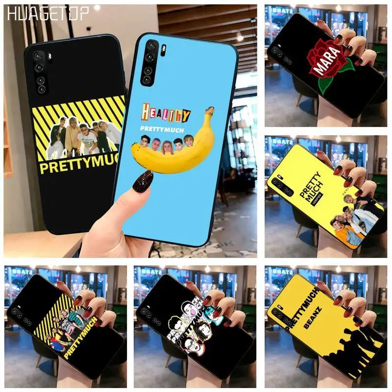 

HUAGETOP prettymuch Cool black Phone Case Hull for Huawei P40 P30 P20 lite Pro Mate 30 20 Pro P Smart 2019 prime