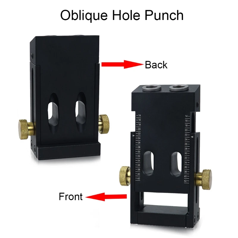 

Oblique Hole Locator Drill Bits Pocket Hole Jig 15 Degree Angle Drilling Guide K9FA