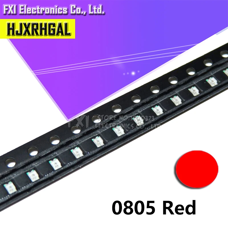 100 шт. красный 0805 SMD светодиодный светильник новый оригинальный|light smd|lighting originallight