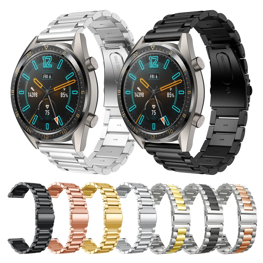 Ремешок из нержавеющей стали для HUAWEI WATCH GT Active 46 мм/элегантный 42 металлический