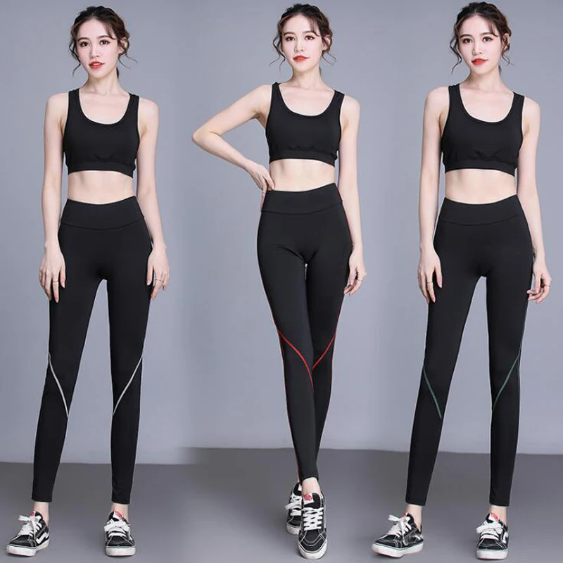 Для женщин Йога штаны с высокой талией для девочек узкие брюки-карандаш