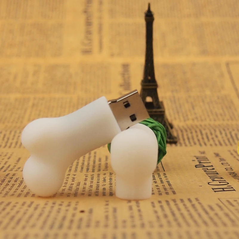 Lovely USB Flash High Speed Pendrives Clef Silicone Bone Style Usb Stick 4GB 8GB 16GB 32GB USB2.0 Pen Drive Gift Magic | Компьютеры и