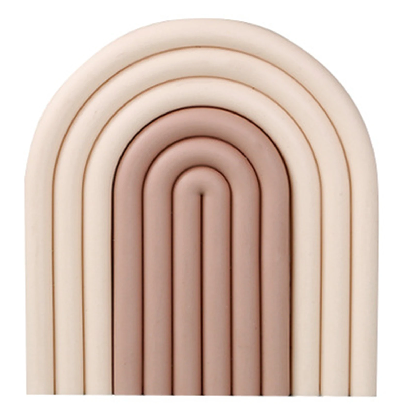 Лидер продаж оригинальный креативный термостойкий Коврик Rainbow Coaster Съемный стол