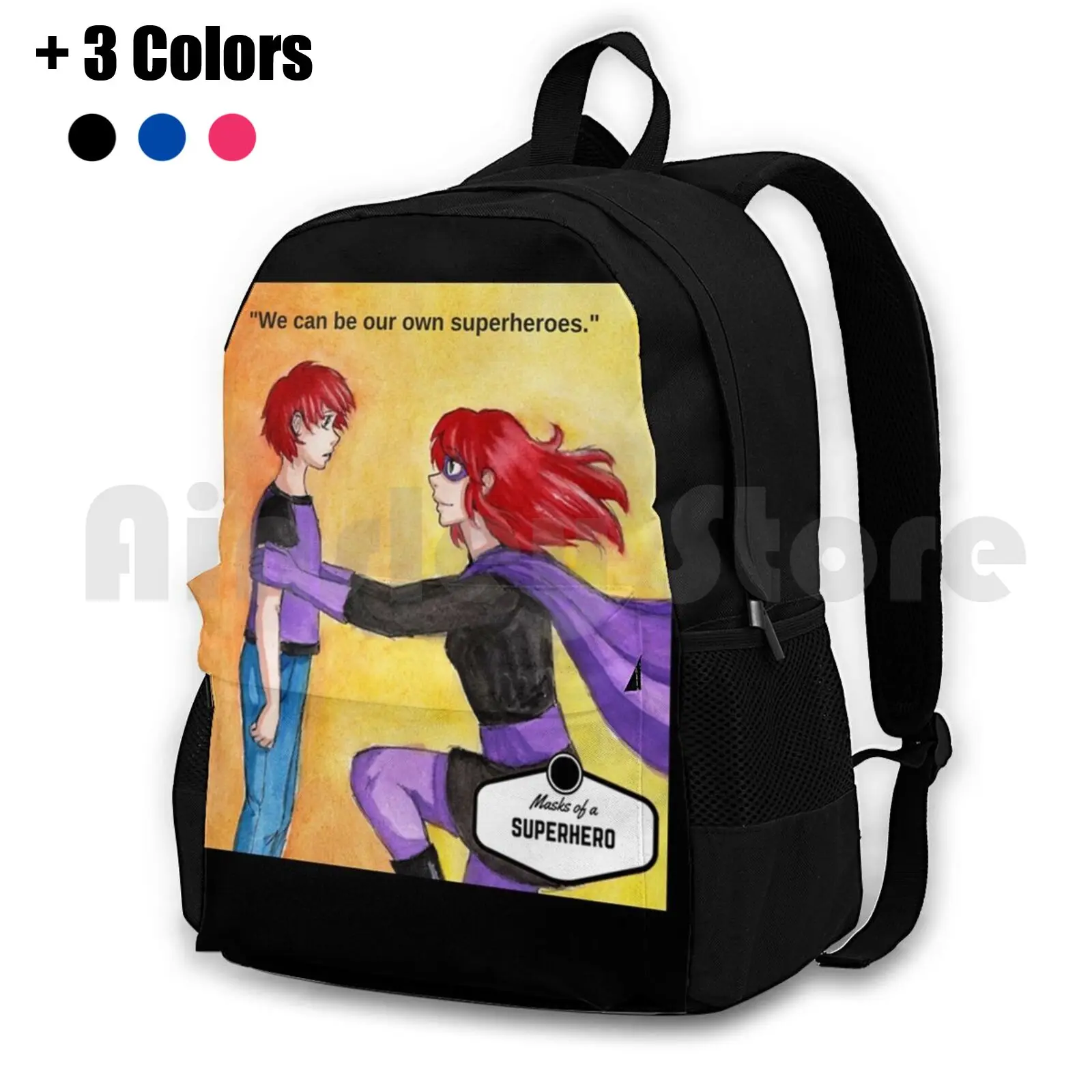 

We Can Be Our Own Superheroes Outdoor Hiking Backpack Waterproof Camping Travel Of A Superhero Mother Justice Comic Superhero