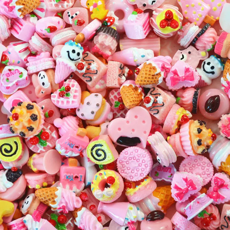 

10pcs Miniature Mini Food Fruits and Vegetables Kitchen Toys Cake Candy Chocolate Toy for Doll Children Kid Kitchen Girls Toys E