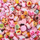 Миниатюрные Мини-продукты, фрукты и овощи, кухонные игрушки, торт, конфеты, шоколадная игрушка для кукол, Детская кухня, игрушки для девочек, 10 шт.