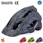 Велосипедные шлемы BATFOX, горный велосипедный шлем, с солнцезащитным козырьком