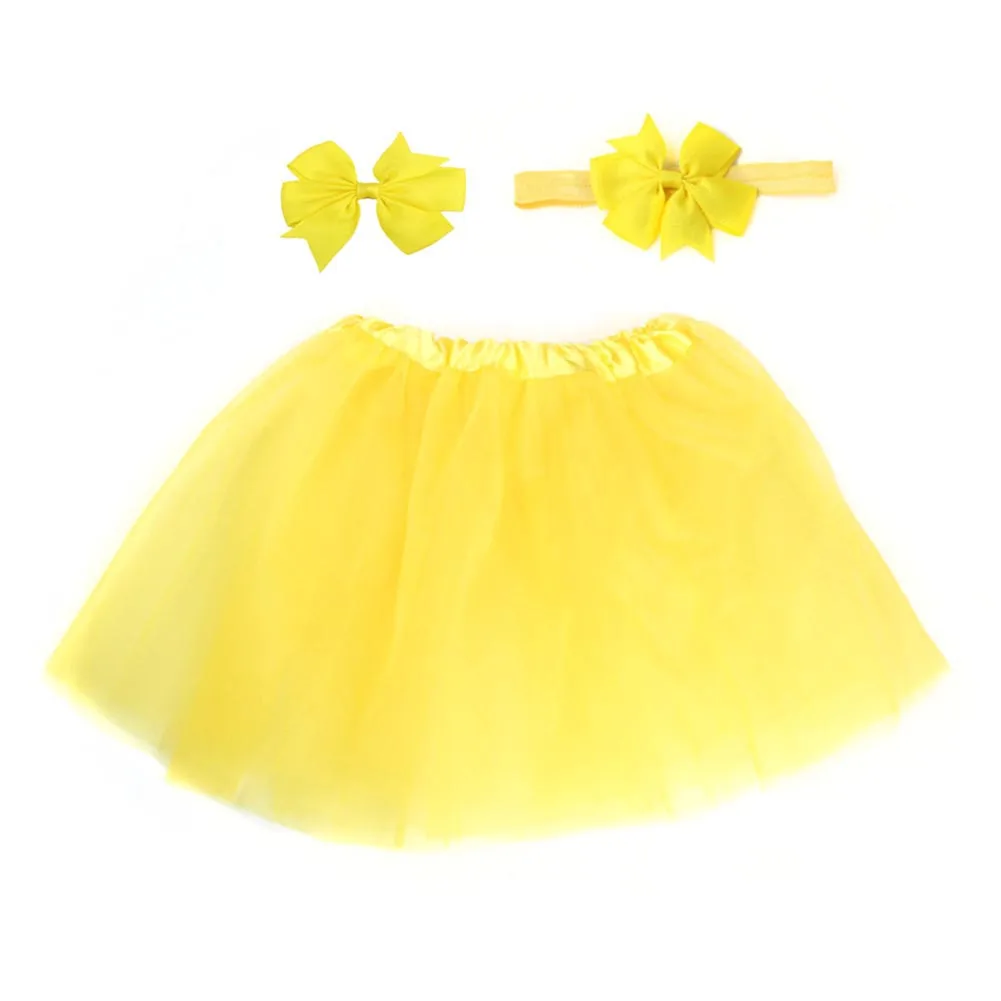 3 шт./компл. одежда для маленьких девочек яркие цвета мягкие тюлевые юбки пачки с