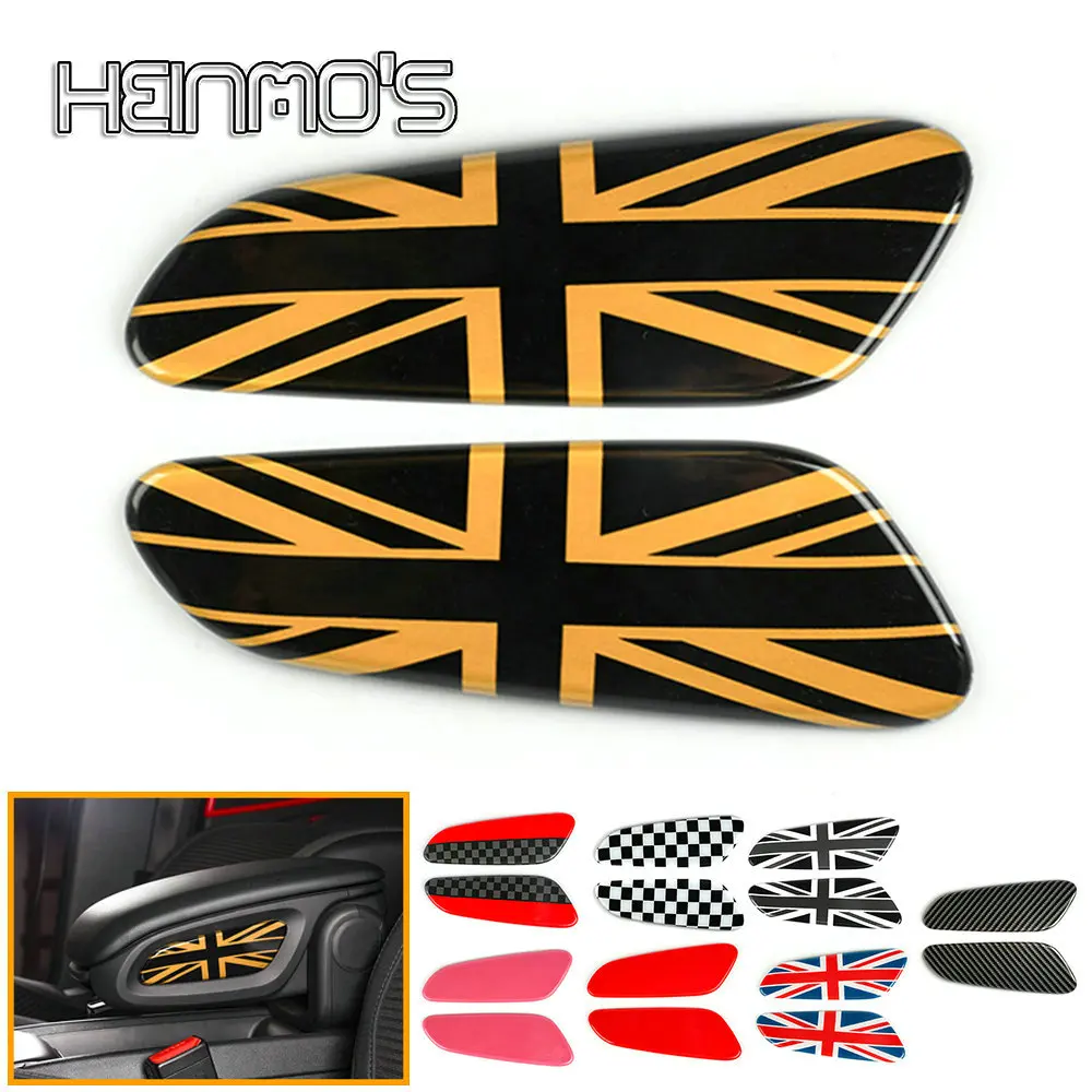 

For Mini Cooper F60 Countryman F 60 Car-styling 2 Pcs Car Interior Stickers Armrest Storage Box Cover Sticker Decal Decoration