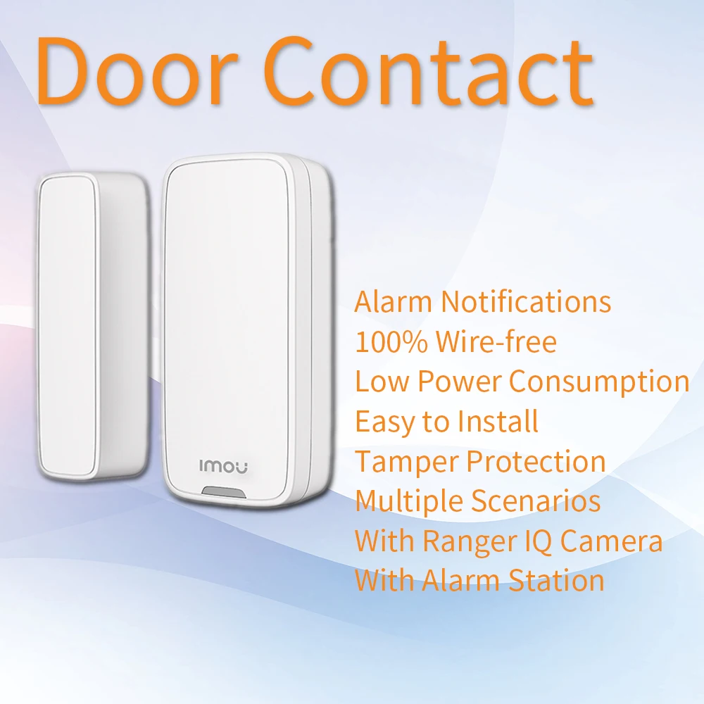 

Беспроводной смарт-датчик imou 433 МГц для двери окна, магнитный датчик для помещений (батарея в комплект не входит)