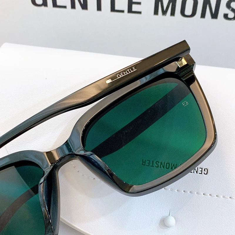 

2021 Korea Brand Design GENTLE Sunglasses Cat eye Women Men Acetate Luxury Black Square Fashion TEGA Sunglasses Gafas De Sol