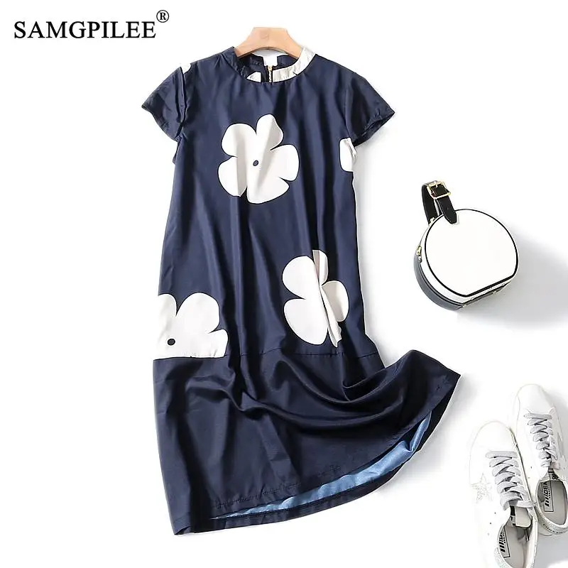 Женское летнее платье повседневное ТРАПЕЦИЕВИДНОЕ короткое с принтом модель 2020