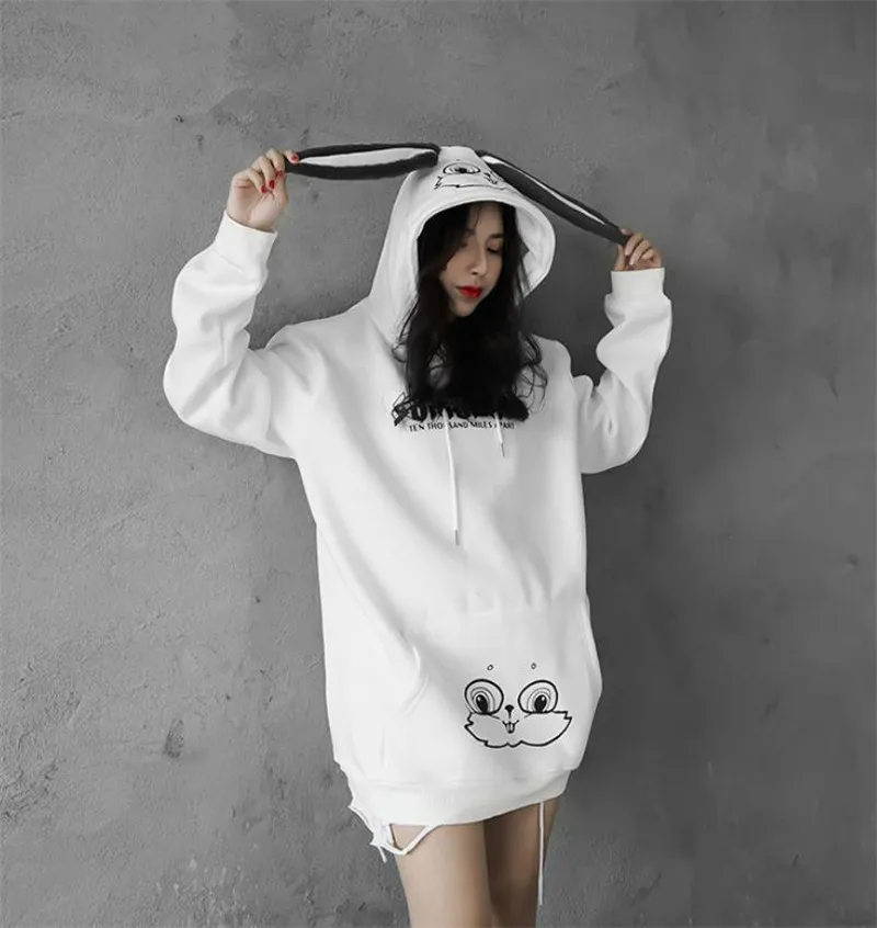 Классные толстовки в стиле оверсайз с капюшоном K POP Японская уличная одежда