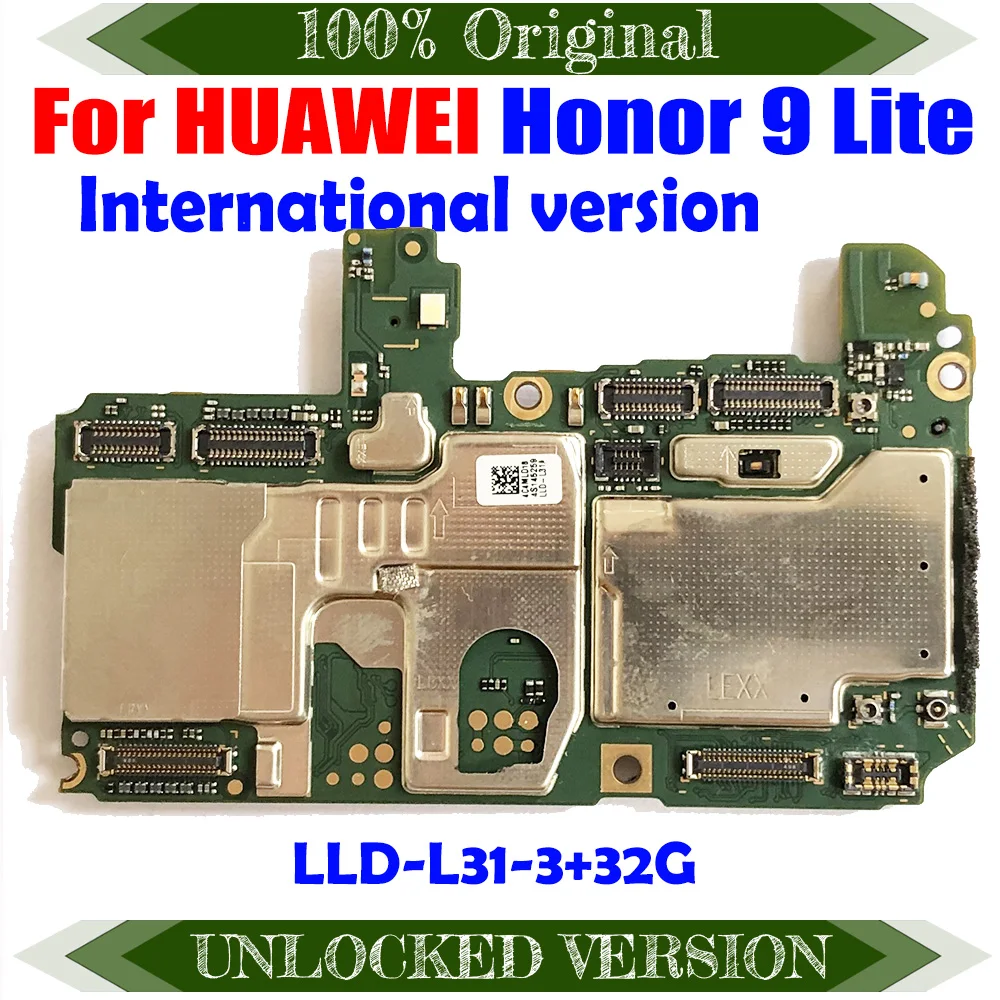 Для HUAWEI Honor 9 Lite материнская плата со всеми ЧИПАМИ разблокирована 32 ГБ для