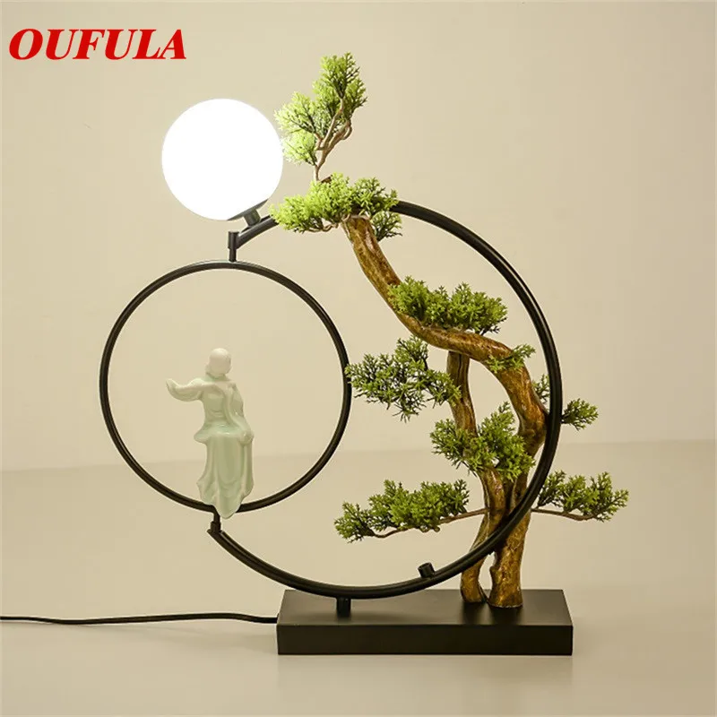 

BROTHER Table Lamp Desk Resin Modern Contemporary Office Creative Decoration Bed LED Lamp for Foyer Living Room Bed Room