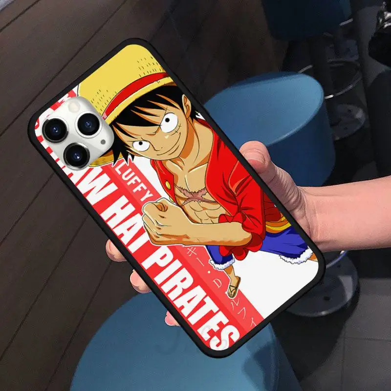 

Chopper LUFFY SKULL fire Original Phone Case For iphone 7 8 12 11 XR XS pro Max Mini plus Soft silicone cover shell funda