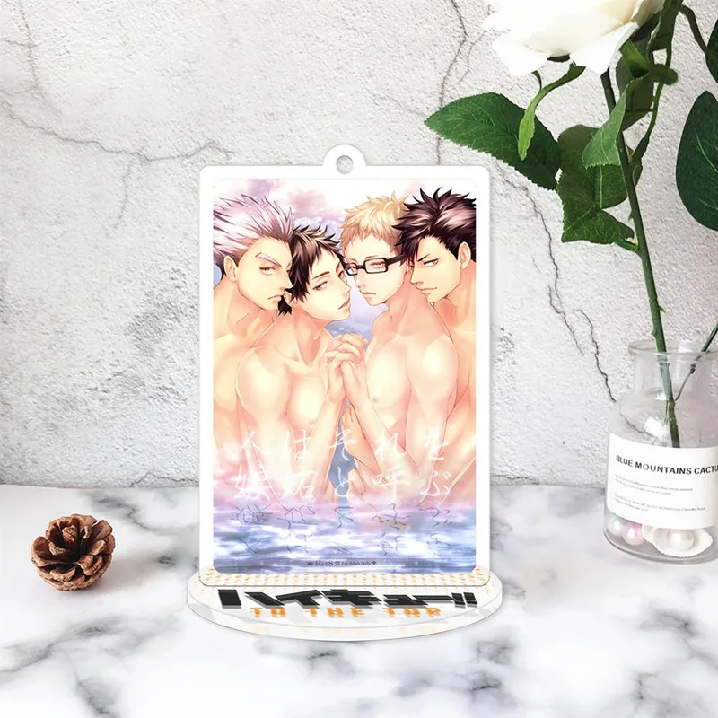 Kawaii and Cute 9cm Anime Haikyuu!! Acrylic Figures Models Desk Stand Toy Action Activity Ornaments Decor | Канцтовары для офиса и