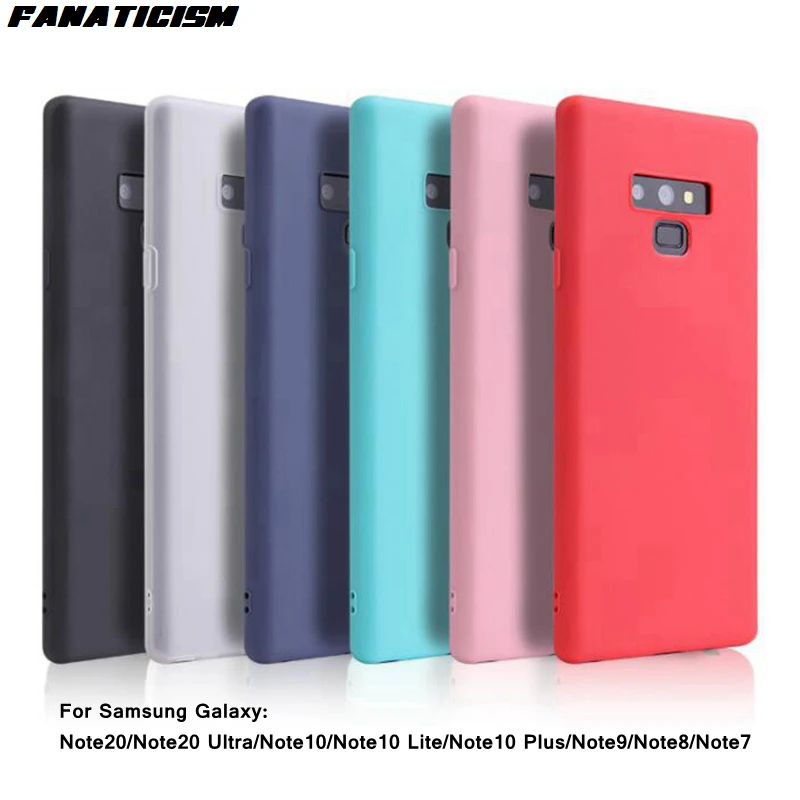 

500 шт. 1,2 мм противоударные красочные чехлы для телефонов Samsung Galaxy Note7 Note8 Note9 матовый чехол Мягкий ТПУ силиконовый чехол Coque Funda