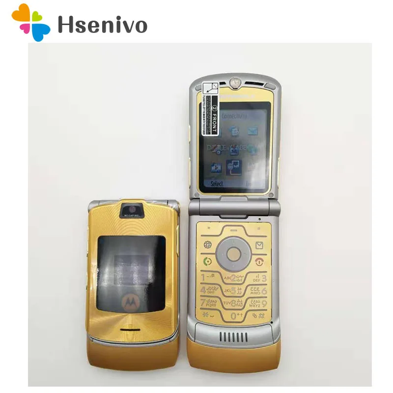 motorola v3i refurbished original motorola v3i dolcegabbnna unlocked motorola flip razr v3i mobile cell phone free shipping free global shipping