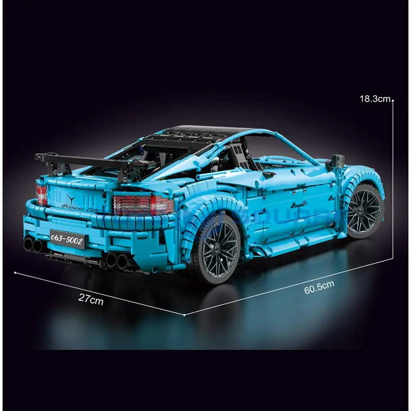 Конструктор MOC C63 детский Суперскоростной спортивный гоночный автомобиль