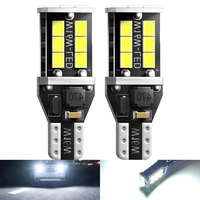 2pcs new t15 w16w wy16w super bright led car tail brake bulbs turn signals canbus auto bcakup reverse lamp daytime running light