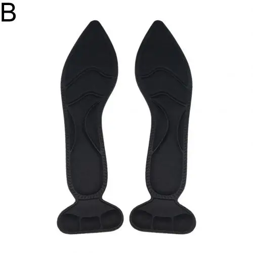 Black B Новинка; женские мягкие дышащие Нескользящие туфли на высоком каблуке; стелька со вставками на заднем каблуке - Цвет: Black B
