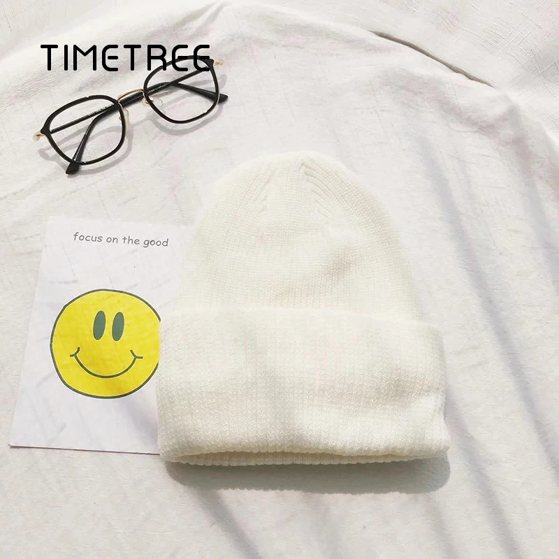 Модные однотонные толстые плюшевые ветрозащитные женские вязаные зимние теплые