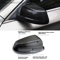 for bmw f10 carbon fiber car outside wing mirror trim replace rearview mirror cover 2011 2012 2013