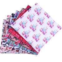 fabric cartoon girl polyester cotton polyester printed quilt tulle embroidery patchwork sewing tablecloth diy 50140cm1 piece