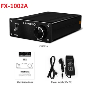 2021 FX-Audio FX1002A HiFi 2,0 Класс D TDA7498E полный цифровой аудио усилитель высокой мощности 160 Вт * 2 32 В5 А источник питания (опционально)