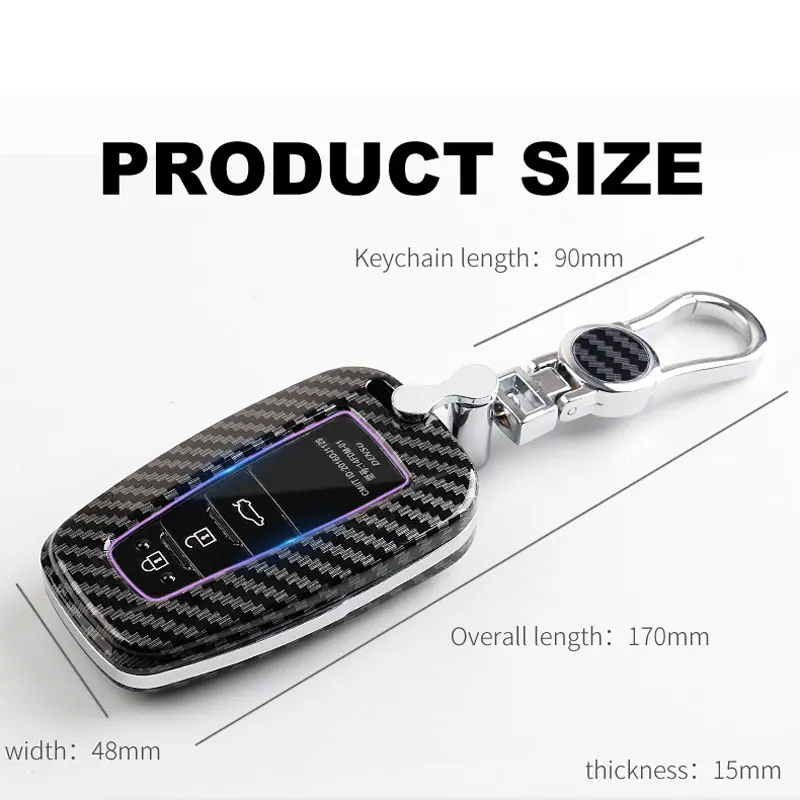 

ABS Car Key Case Remote Cover For Toyota RAV4 Camry Corolla Avalon C-HR Prius GT86 Highlander Levin Fortuner Tacoma Land Cruise