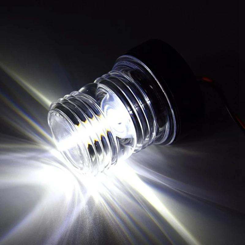 

8 Inch Fold Down LED Navigation Light 360 Degree Sailing Signal Lamp for Yacht Boat Stern Anchor Light