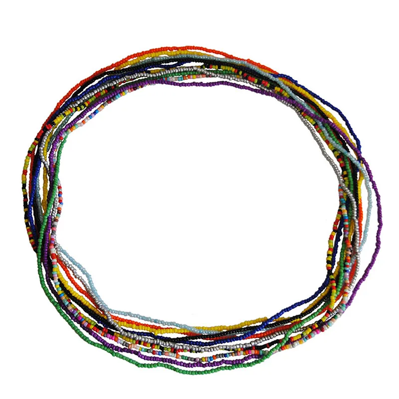 10 шт. эластичная резинка на талии бисерная цепь в африканском стиле живота бусины