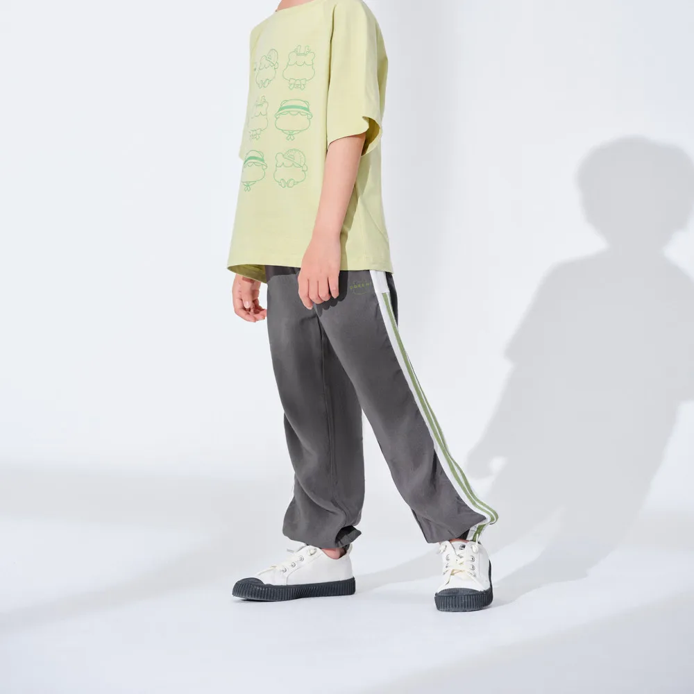 

Hollead Thin Anti Mosquito Casual Pants Children Loose Printing Elasticat Waist Trousers Summer Sporting Student Clothing