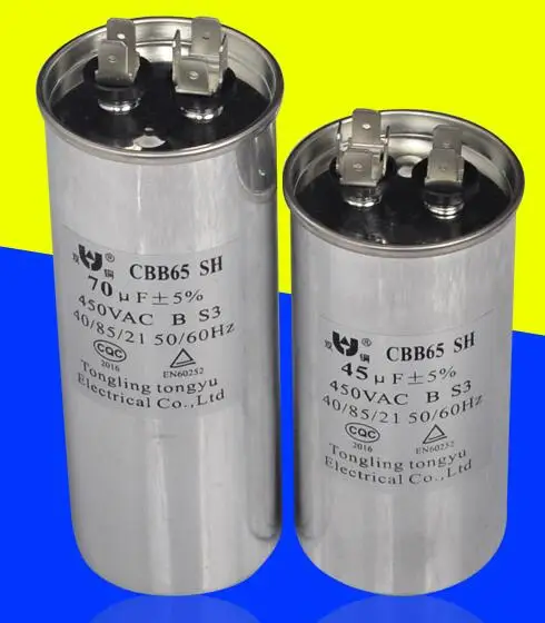 Смешанный компрессор кондиционера пусковой конденсатор 450 в 20/25/30/35/40/45/50/70/80 мкФ |