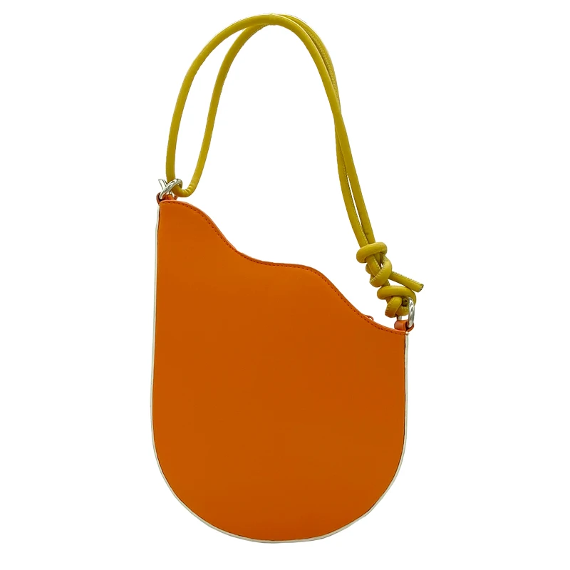 

Spring New 2020 Personalized Wave Adjustable Strap Shoulder Crossbody Semicircle Saddle Bag Casual Womens A073