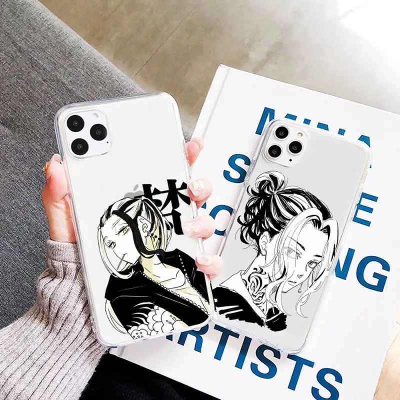 

Tokyo Revengers Phone Case Transparent Clear for iPhone 11 12 mini pro XS MAX 7 8 6 6S Plus X 5S SE 2020 XR