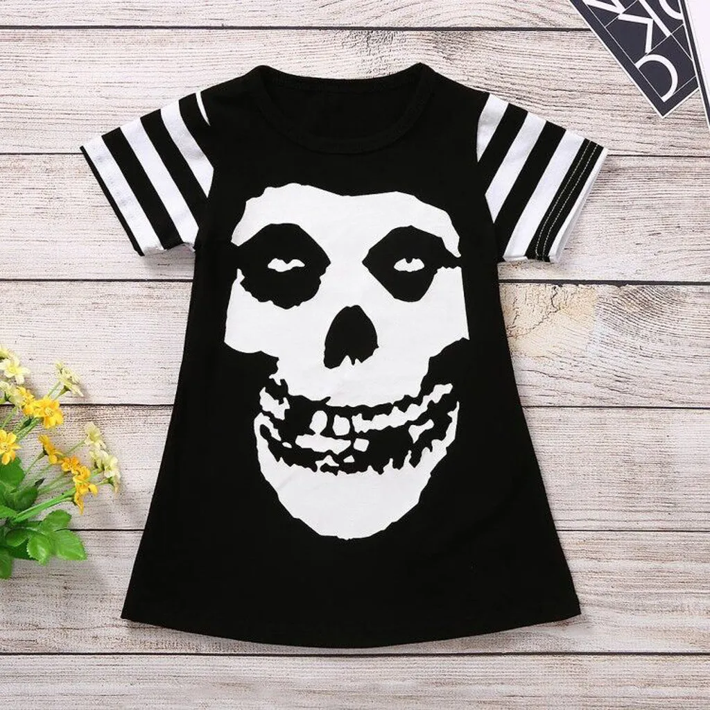 Платье для девочек детская одежда маленьких на Хэллоуин Повседневная