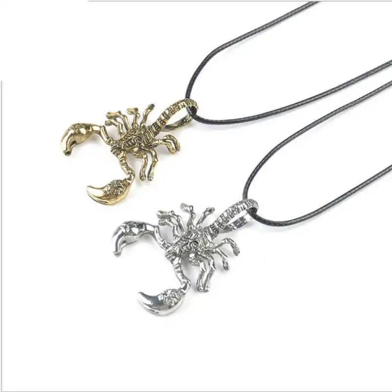 

Personality Rock Punk Insect Hipster Hip Hop Clavicle Chain Pendant Necklace Men's Insect Pendant Scorpion Necklace