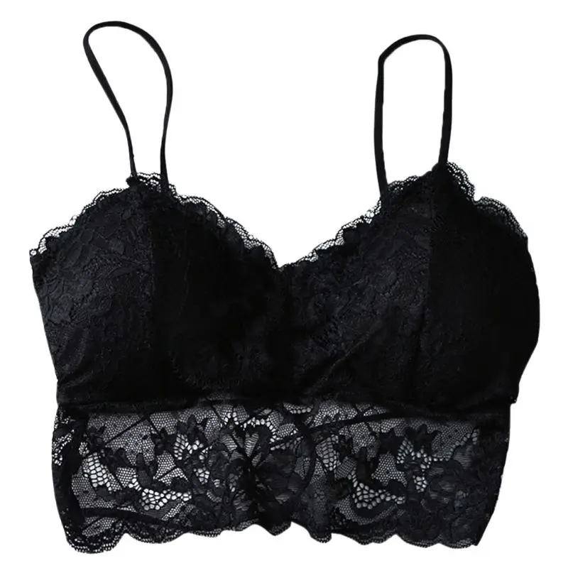 Женский цветочный кружевной Бралетт бесшовный крест ремешки косы бюстье твердый