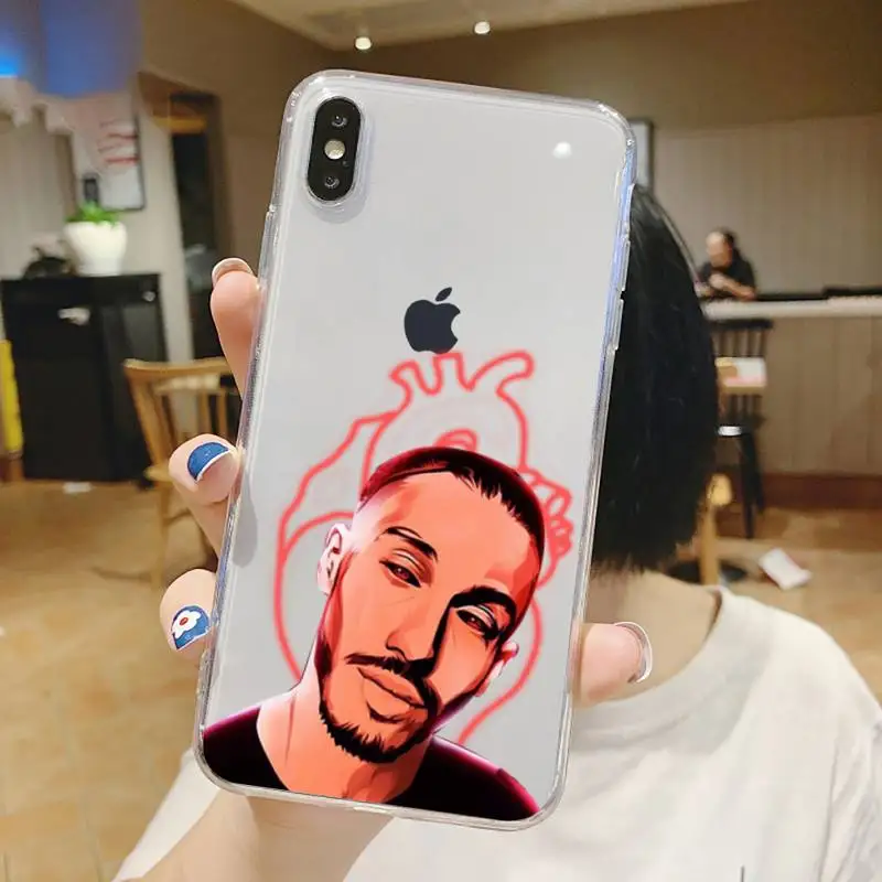 

PNL QLF rapper singer Phone Case Transparent for iPhone 6 7 8 11 12 s mini pro X XS XR MAX Plus