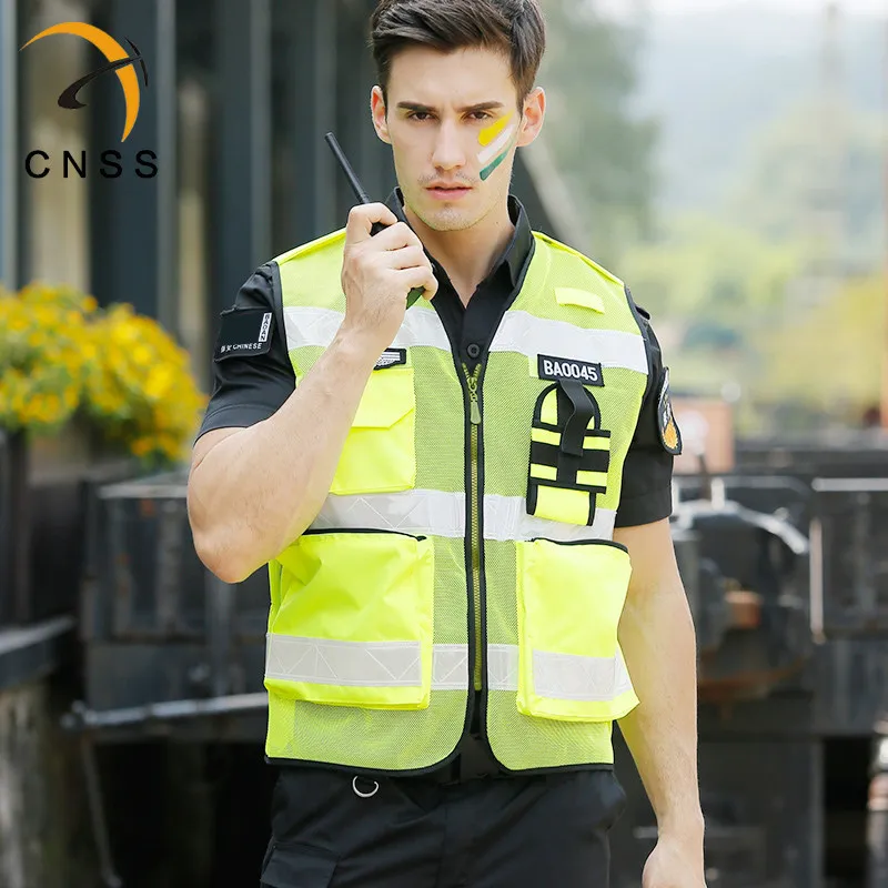 Светоотражающий жилет с высокой видимостью дышащий сетчатый безопасности для